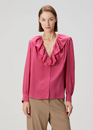 Chloe Kadın İpek Bluz Pembe 36 It
