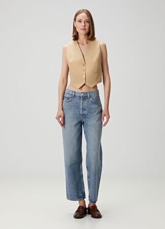 Agolde Kadın Henson Baggy Mavi Jean Pantolon 28 -1