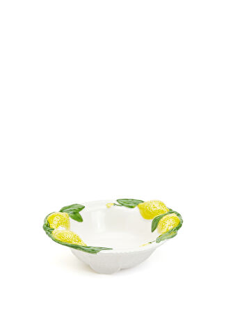 Annaluma Sarı Limon Detaylı Kase Kırmızı -1