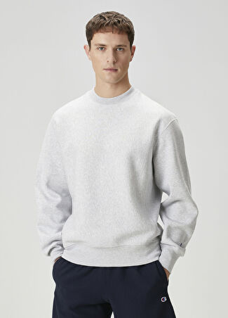 Champion Erkek Gri Sweatshirt S