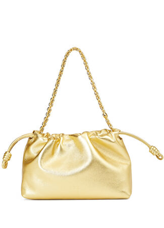 Loewe Kadın Flamenco Medium Gold Deri Çanta Altın Rengi