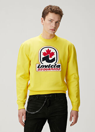 Dsquared2 Erkek Invicta Sarı Patch Detaylı Kazak L