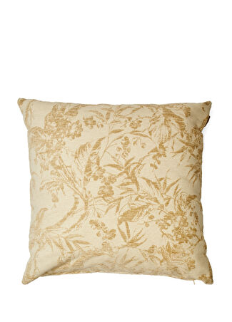 Etro Home Bej Desenli 60x60 Dekoratif Yastık -1