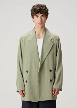 Emporio Armani Erkek Haki Kruvaze Ceket 48 It