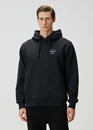 Herschel Erkek Basic Kapüşonlu Sweatshirt Siyah M