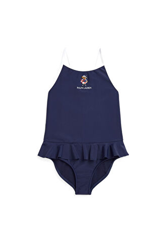 Polo Ralph Lauren Çocuk Lacivert Ayıcık Baskılı Kız Mayo 5 Yaş -1