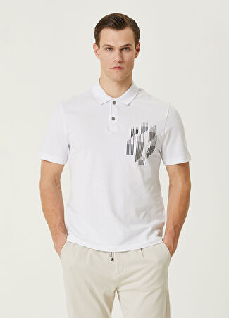 Network Erkek Beyaz Polo Yaka T-Shirt S