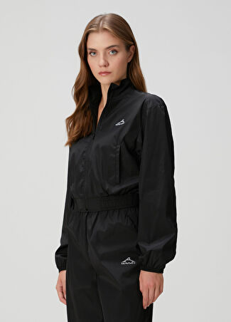 T By Alexander Wang Kadın Shrunken Track Siyah Ceket Xs