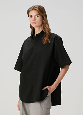 Fear Of God Kadın Siyah Kısa Kollu Gömlek Xs