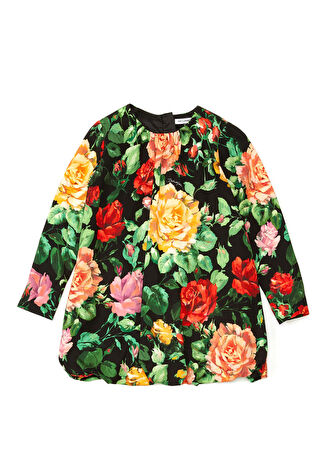 Dolce&gabbana Kız Çocuk Çiçek Desenli Elbise Pembe 3 Yaş