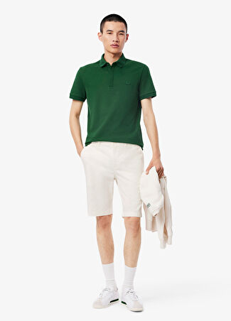 Lacoste Erkek Beyaz Slim Fit Bermuda Şort 42 -1