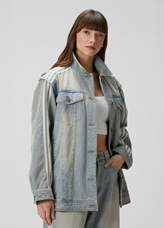 Adidas Kadın Adilenium Season 3 Mavi Denim Ceket M - 1