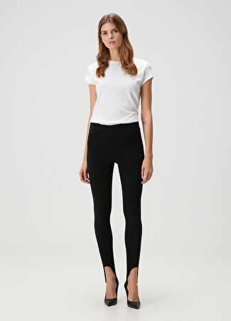 Frame Denim Kadın Jetset Stirrup Siyah Tayt 1 Us