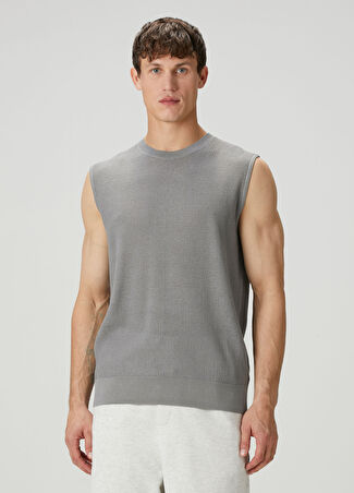 Y-3 Erkek Gri Triko Süeter S