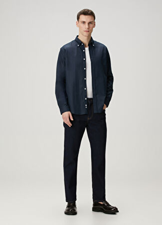 Simpleqloth Erkek Qsimple Every Day Power Stretch 4 Ways Custom Fit İndigo Jean Pantolon 38 -1