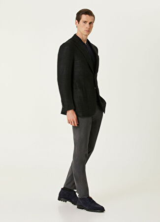 Isaia Erkek Gri Yün Pantolon 54 It