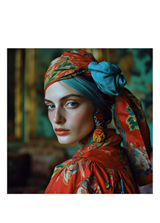 Selin Atasoy Aida By Jean S. Partre Fine Art Baskı 50x50 Cm Çok Renkli -1