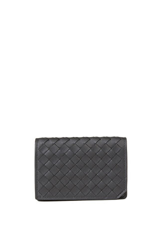 Bottega Veneta Erkek Siyah Deri Kartlık -1