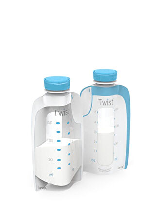 Kiinde Bebek Twist Pouch Süt Saklama Poşeti Beyaz -1
