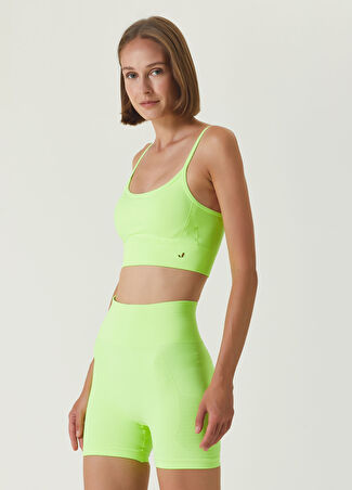 Jerf Kadın Gela Ayar Askılı Neon Yeşil Sport Bra S