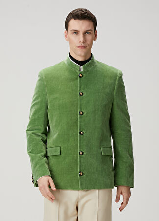 Valentino Erkek Yeşil Kadife Ceket 48 It -1