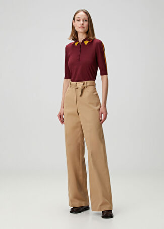 Gabriela Hearst Kadın Camel Kemerli Pantolon Kahverengi 40 It