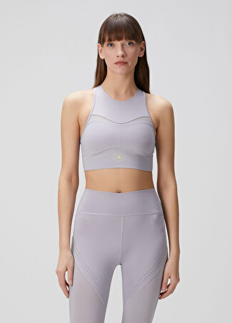Adidas By Stella Mccartney Kadın Mccartney Training Gri Crop Üst Xs