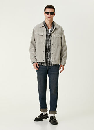 Allsaints Erkek Mavi Organik Pamuk Jean Pantolon 36 Uk -1