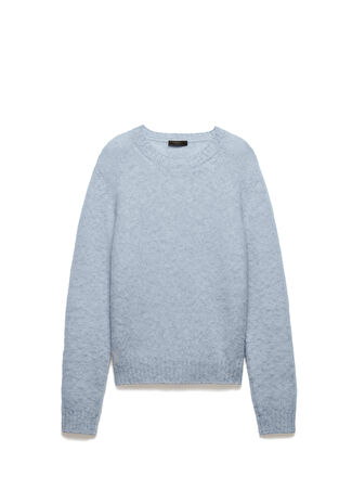 Prada Erkek Shetland Yün Bisiklet Yaka Kazak 50 -1