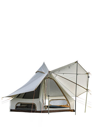 Kingcamp Anizo S 320 3 Mevsim Canvas 2-4 Kişilik Glamping Çadır Bej -1