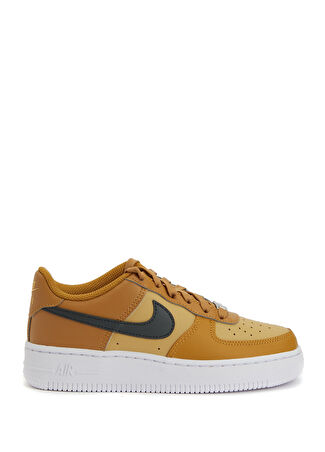 Nike Çocuk Air Force 1 Gold Deri Sneaker Altın Rengi 36