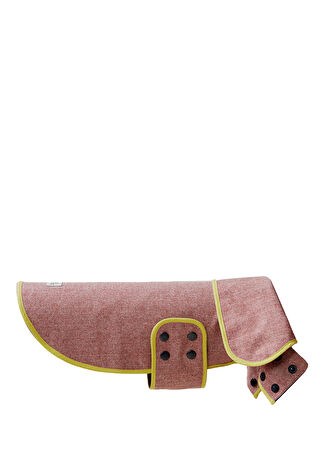 Mind The Mod Herringbone Scarlet Kırmızı Köpek Ceketi M -1