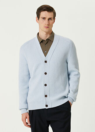 Zegna Erkek Mavi Kaşmir Hırka 52 It