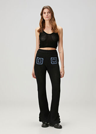 Zadig&voltaire Kadın Siyah Dokulu Pantolon Xs