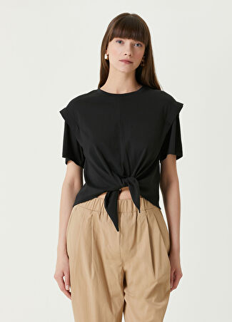 Rag&bone Kadın Mica Tie Siyah T-Shirt L