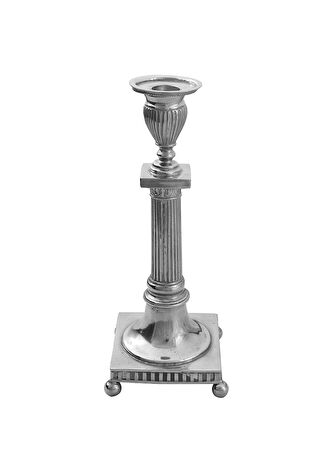 King S Pewter Kalay Mumluk 24 Cm Gümüş Rengi -1