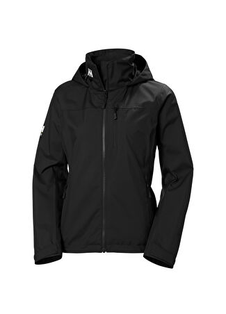 Helly Hansen Kadın W Crew Hooded Black Mont 2.0 Siyah M -1