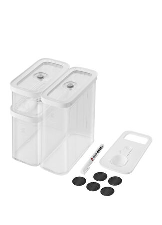 Zwilling Fresh & Save Cube 5 Parça Saklama Kabı Seti Beyaz -1