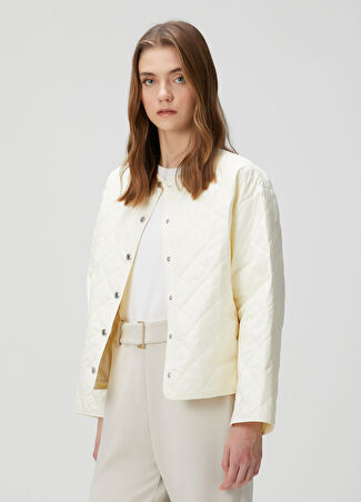 Beymen Collection Collection Kadın Vanilya Kapitoneli Ceket Bej 34