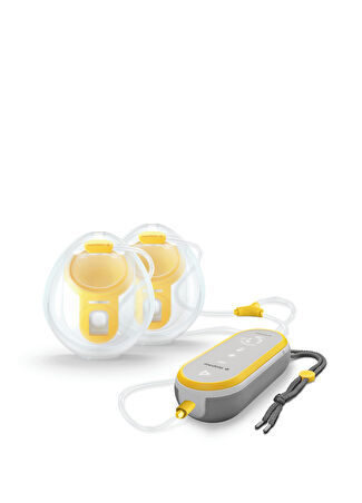 Medela Bebek Freestyle Hands-free Çiftli Göğüs Pompası Sarı -1
