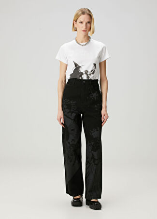 Marc Jacobs Kadın Wizard Of Oz Oversized Siyah Jean Pantolon 26 Us