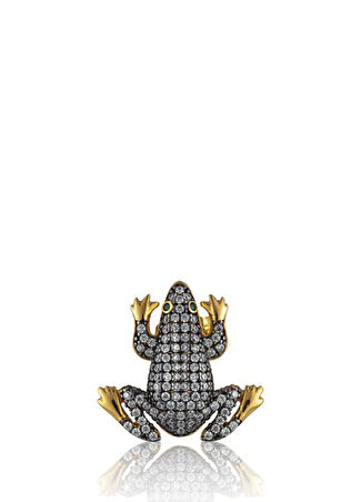 Begum Khan Kadın Mini Frog Altın Rengi Kaplama Piercing -1