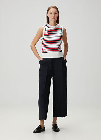 Thom Browne Kadın Lacivert Yün Pantolon 42 It