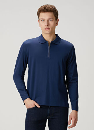 Pal Zileri Erkek Lacivert Polo Yaka Triko 50 It