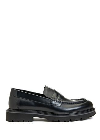 Divarese Erkek Siyah Deri Loafer 43