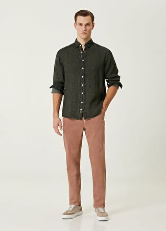 Network Erkek Gül Rengi Denim Pantolon Bordo 38-33