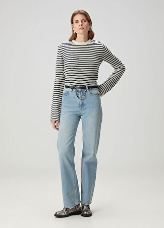 Zadig&voltaire Kadın Evy Mavi Jean Pantolon 25 Us