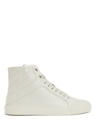 Zadig&voltaire Kadın Beyaz Logo Detaylı Deri Sneaker 36