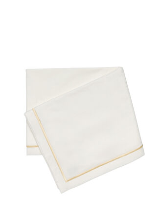 Meja Atelier Maya Ivory Kırık Beyaz Pamuklu Masa Örtüsü -1