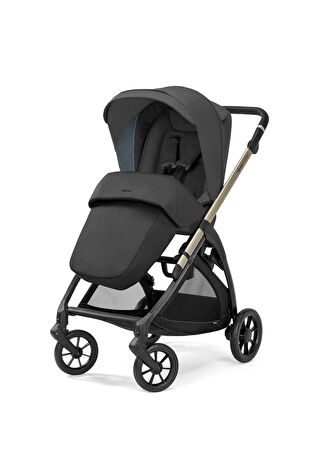 Inglesina Bebek Electa+ Upper Black Tek Elle Katlanabilen Çift Yönlü Arabası Siyah -1